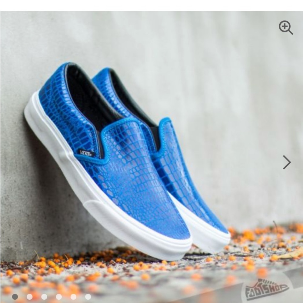 Women’s vans slip on snake leather
